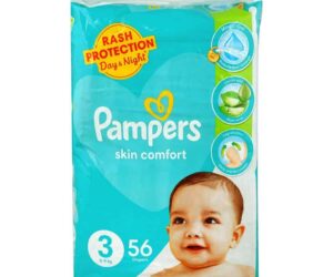 Pampers Skin Comfort Diapers 56pcs, Size 3, (5-9 Kg)